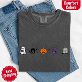 Halloween Icons Comfort Colors Shirt – Pumpkin & Ghost Fall Tee-T-Shirt-Gentleman.Clothing