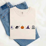 Halloween Icons Comfort Colors Shirt – Pumpkin & Ghost Fall Tee-T-Shirt-Gentleman.Clothing