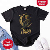 I Need Space Tee – Gothic Alternative Unisex Comfort Colors Shirt-T-Shirt-Gentleman.Clothing