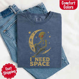 I Need Space Tee – Gothic Alternative Unisex Comfort Colors Shirt-T-Shirt-Gentleman.Clothing