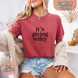 It’s Giving Wifey Comfort Colors Tee – Bride to Be or Wedding Gift Shirt-T-shirt-Gentleman.Clothing