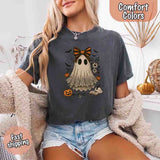 Lace Ghost Comfort Colors Halloween Shirt – Women’s Spooky Tee-T-Shirt-Gentleman.Clothing