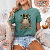Lace Ghost Comfort Colors Halloween Shirt – Women’s Spooky Tee-T-Shirt-Gentleman.Clothing
