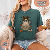 Lace Ghost Comfort Colors Halloween Shirt – Women’s Spooky Tee-T-Shirt-Gentleman.Clothing