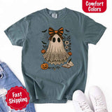 Lace Ghost Comfort Colors Halloween Shirt – Women’s Spooky Tee-T-Shirt-Gentleman.Clothing