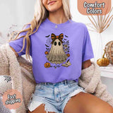 Lace Ghost Comfort Colors Halloween Shirt – Women’s Spooky Tee-T-Shirt-Gentleman.Clothing