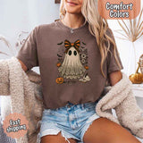 Lace Ghost Comfort Colors Halloween Shirt – Women’s Spooky Tee-T-Shirt-Gentleman.Clothing