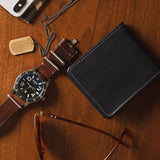 Large Billfold Wallet - Black-Large Bifold-Gentleman.Clothing