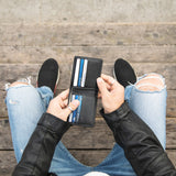 Large Billfold Wallet - Black-Large Bifold-Gentleman.Clothing