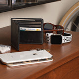 Large Billfold Wallet - Black-Large Bifold-Gentleman.Clothing