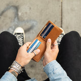 Large Billfold Wallet - Natural-Large Bifold-Gentleman.Clothing