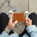 Large Billfold Wallet - Natural-Large Bifold-Gentleman.Clothing