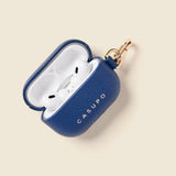 Leather Airpod Case - Cobalt-Small Leather Goods-Gentleman.Clothing