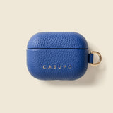 Leather Airpod Case - Cobalt-Small Leather Goods-Gentleman.Clothing