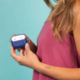 Leather Airpod Case - Cobalt-Small Leather Goods-Gentleman.Clothing