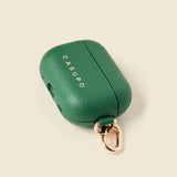 Leather Airpod Case - Green-Small Leather Goods-Gentleman.Clothing