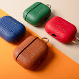 Leather Airpod Case - Tan-Small Leather Goods-Gentleman.Clothing