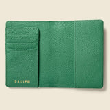 Leather Passport Wallet with RFID - Green-Small Leather Goods-Gentleman.Clothing
