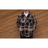 Legend Stretch Shacket (Wood / Anthracite)-Flannel-Gentleman.Clothing