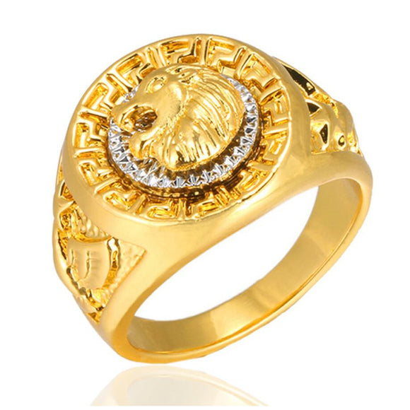 Lion Ring Championship Rings Men Gold Color Rings-Rings-Gentleman.Clothing