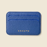 Mag Safe Leather Wallet with RFID - Cobalt-Small Leather Goods-Gentleman.Clothing