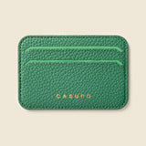 Mag Safe Leather Wallet with RFID - Green-Small Leather Goods-Gentleman.Clothing
