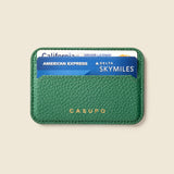 Mag Safe Leather Wallet with RFID - Green-Small Leather Goods-Gentleman.Clothing