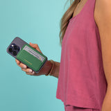 Mag Safe Leather Wallet with RFID - Green-Small Leather Goods-Gentleman.Clothing