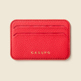 Mag Safe Leather Wallet with RFID - Red-Small Leather Goods-Gentleman.Clothing