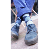 Men's Azure Argyle Socks-Socks-Gentleman.Clothing