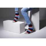 Men's Beige Stone Stripe Socks-Socks-Gentleman.Clothing