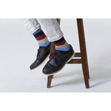 Men's Beige Stone Stripe Socks-Socks-Gentleman.Clothing