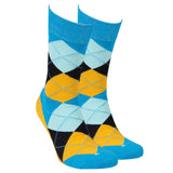 Men's Bluebird Argyle Socks-Socks-Gentleman.Clothing