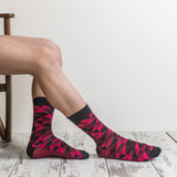 Men's Burgundy Mix Set Socks-Socks-Gentleman.Clothing