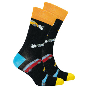 Men's Comic Cars Socks-Socks-Gentleman.Clothing