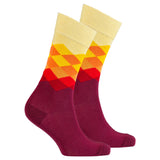 Men's Flame Diamond Socks-Socks-Gentleman.Clothing