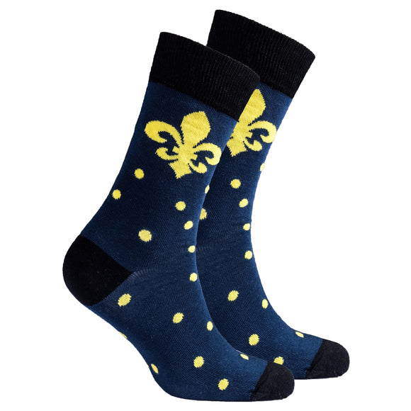 Men's Fleur De Lis Socks-Socks-Gentleman.Clothing