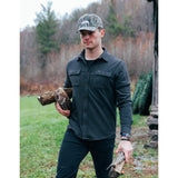 Men's Flex Flannel (Coal)-Shirts & Tops-Gentleman.Clothing