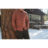 Men's Flex Flannel (Rust)-Shirts & Tops-Gentleman.Clothing