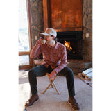 Men's Flex Flannel (Rust)-Shirts & Tops-Gentleman.Clothing