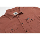 Men's Flex Flannel (Rust)-Shirts & Tops-Gentleman.Clothing