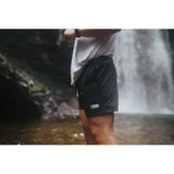 Men’s Journey Tech 7" Short (Black)-Gentleman.Clothing