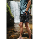 Men’s Journey Tech 7" Short (Black)-Gentleman.Clothing