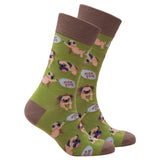 Men's Pug Socks-Socks-Gentleman.Clothing