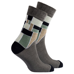 Men's Sage Cube Socks-Socks-Gentleman.Clothing