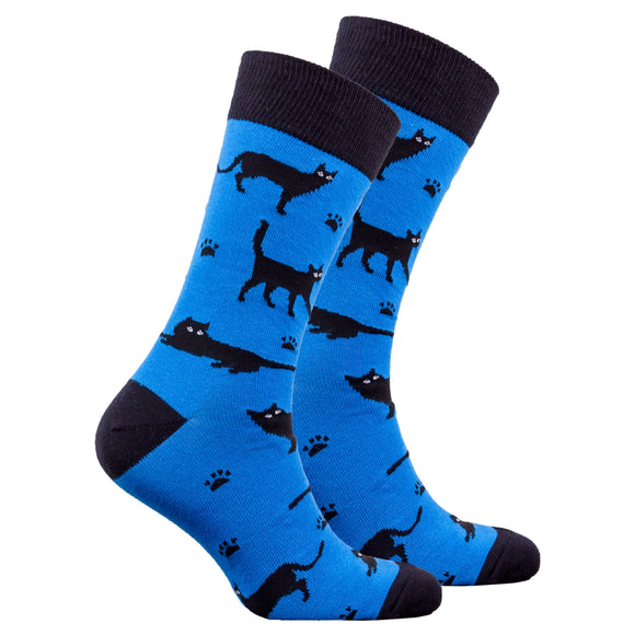 Men's Shadow Cat Socks-Socks-Gentleman.Clothing