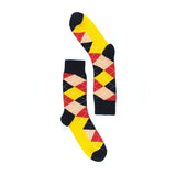 Men's Spicy Orange Argyle Socks-Socks-Gentleman.Clothing