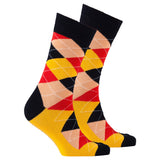 Men's Spicy Orange Argyle Socks-Socks-Gentleman.Clothing