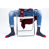 Men's Usa Patriotic Stars Socks-Socks-Gentleman.Clothing