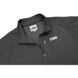 Men's Waffle 1/4 Zip Pullover (Carbon)-Shirts-Gentleman.Clothing